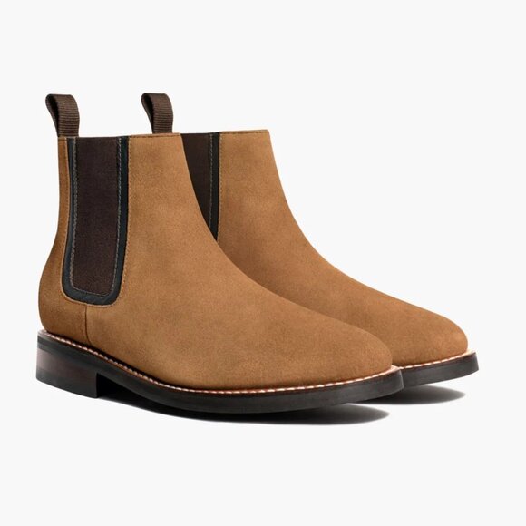 Men's Duke Chelsea Boots - Honey Suede (Thursday Boot Company) - Picture 1 of 2